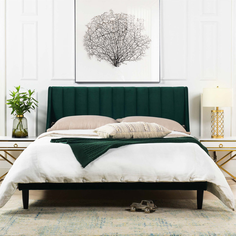 Wayfair green headboard discount